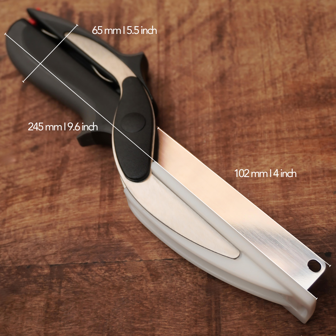 SafeSlice™ - 2-in-1 Kitchen Cutter with Built-in Cutting Board